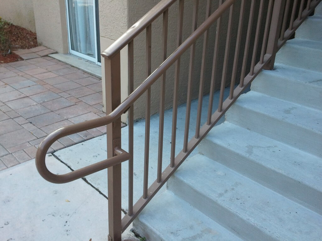 outdoor handicap railings